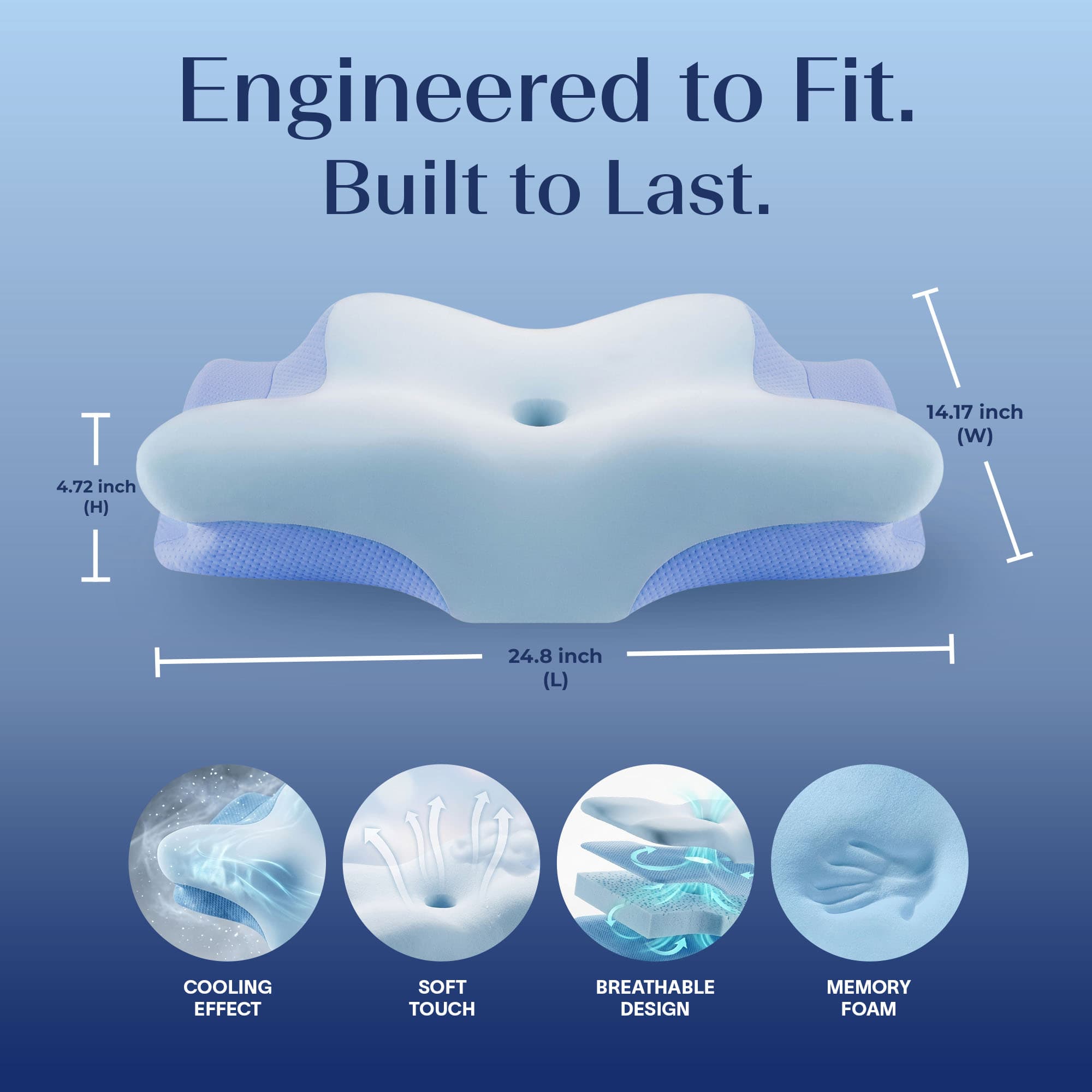Sky Blue Pillow 4